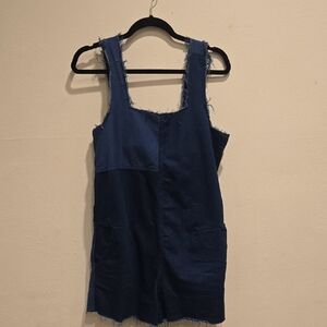 Zara Blue Denim Jumpsuit